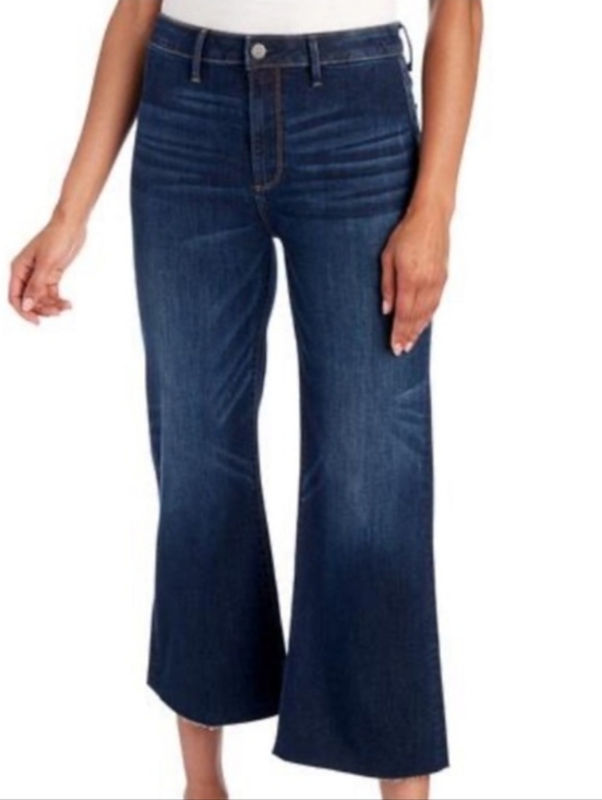 DRIFTWOOD Denim - Driftwood Charlee High-Rise Wide Leg Raw Hem Crop Jeans
